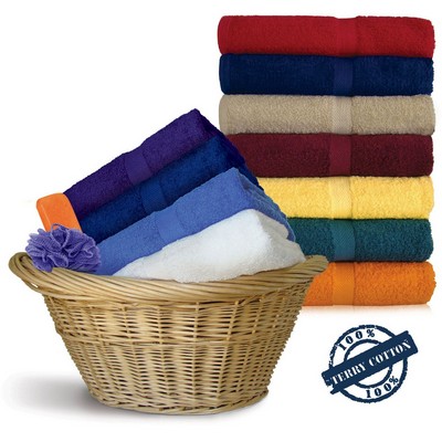 Sunshine Yellow Shuttleless Loom Bath Towels by Royal Comfort (30"x52")