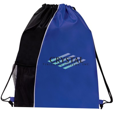 Sport Mesh Pocket Drawstring Backpack