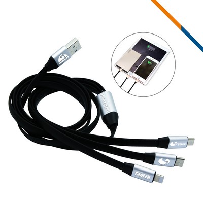 Remington 3in1 Charging Cable-Silver