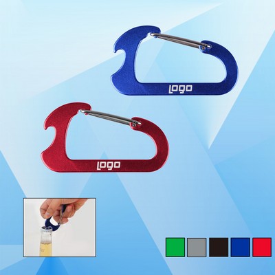 Carabiner Shaped Aluminum Bottle Opener