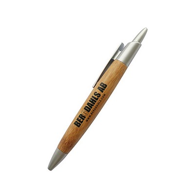 Click Action Wood Ballpoint Pen