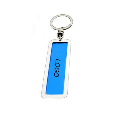 License Plate Shape Keychain