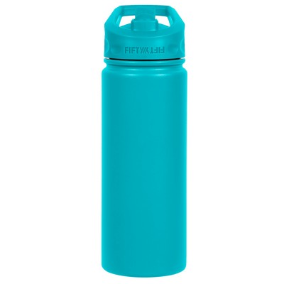 18oz Aqua Bottle with Straw Lid