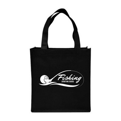 Clipper Non-Woven Grocery Tote Bag (1 Color Imprint)