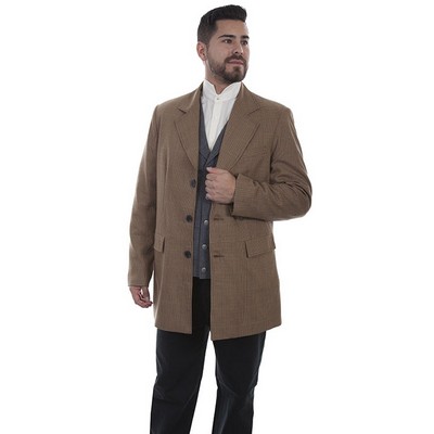 Men's Plaid Town Coat