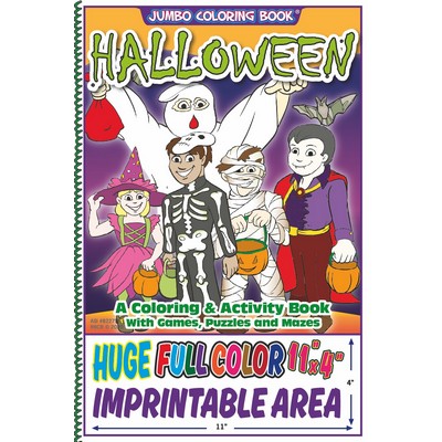 Halloween Jumbo Imprintable Coloring and Activity Book