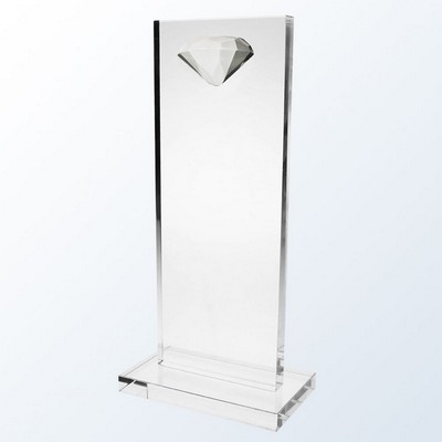 Clear Diamond High-Rise Optic Crystal Award - Small