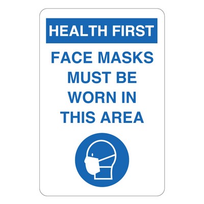 Face Masks Wall Sign