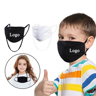 2-layer Reusable Face Mask With Lanyard Strap For Kids