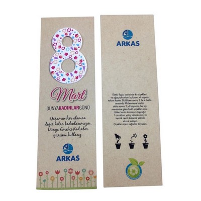 Seed Paper Anniversary Number Card