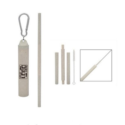 Reusable Harvest Straw Kit In Travel Case