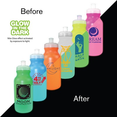 20 Oz. Nite Glow Value Cycle Bottle w/Push 'n Pull Cap