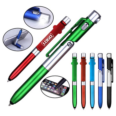 4-in-1 Touch Screen Capacitive Ballpoint Pens With LED Light