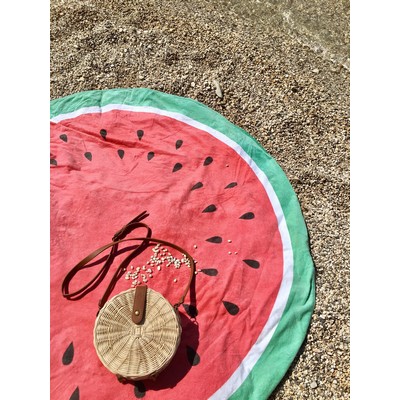 59" Round Beach Towel Dye Sublimated - Domestically Decorated