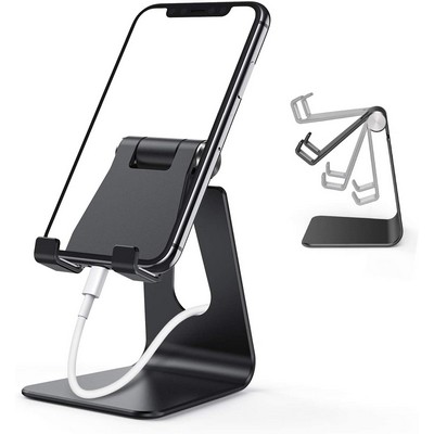 Adjustable Cell Phone Stand, Aluminum Desktop Phone Holder Dock