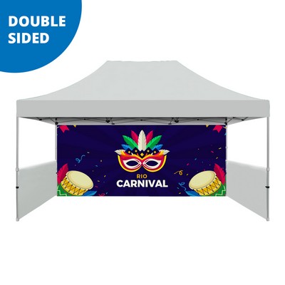 15 FT. Tent Back Wall - Full Color - Double-Sided Graphic