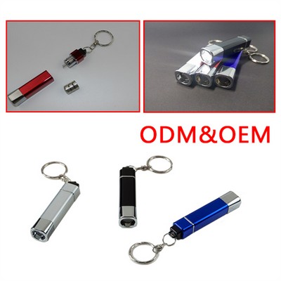 Customizable Aluminum LED Keychain Flashlight