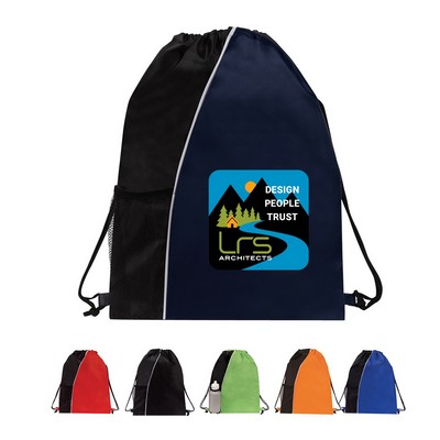 Dual Color Drawstring Backpack