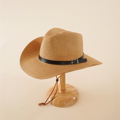 Womens Mens Wide Brim Straw Panama Hat Fedora Summer Beach Sun Hat UPF Straw Hat