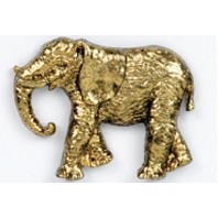 Elephant Stock Casting Lapel Pin