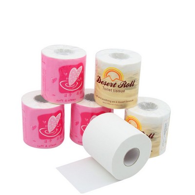 Toilet Paper w/Printed PVC Wrapping