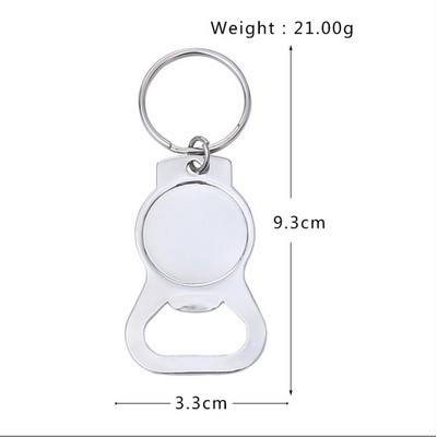 Metal Bottle Opener with Split Key Ring