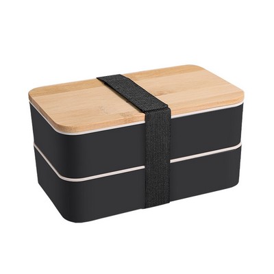 Wheat Straw Lunch Box Set With Knife Fork Spoon