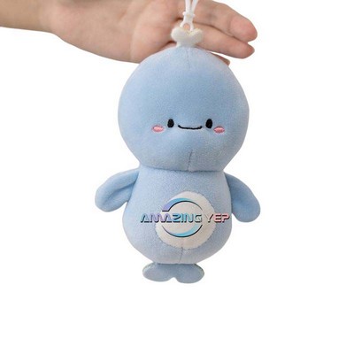 4" Plush Keychain Simulation Key Tag - whale