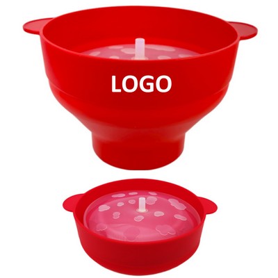 Silicone Foldable Popcorn Maker Popper Bowl