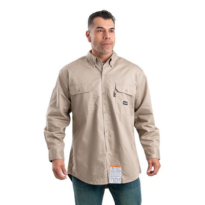 Berne Apparel Men's Tall Flame-Resistant Button Down Work Shirt