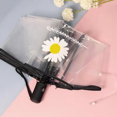 Auto-Open Transparent Folding Umbrella