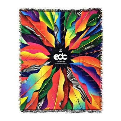 Sublimated Woven Tapestry Blanket (50"x60")