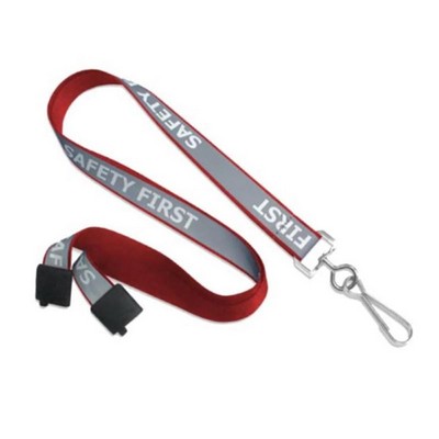 5/8" Glow in the Dark Reflective Lanyard