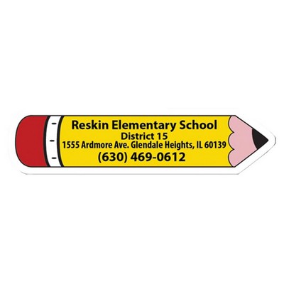 Pencil Shape Stock Vinyl Magnet - 30mil