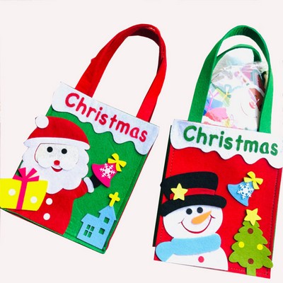 6.7'' x 7.8'' Christmas Felt Candy Tote Bag