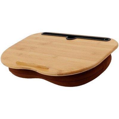 Bamboo Mini Laptop Desk with Pillow Cushion