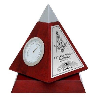 Pyramid Rosewood Weather Station, Award Trophy, 6