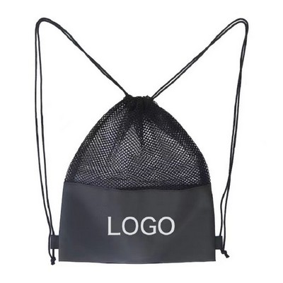 Mesh Sports Drawstring Bags