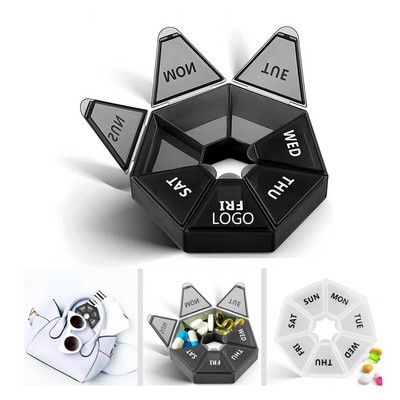 7 Sided Portable Pill Box