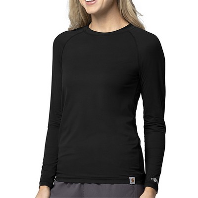 Carhartt® Force Sub-Scrubs Women's Modern Fit Long Sleeve Tee Shirt