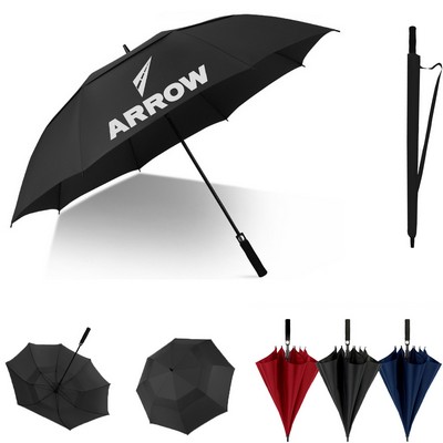 60"Arc Vented Auto-Open Golf Umbrella