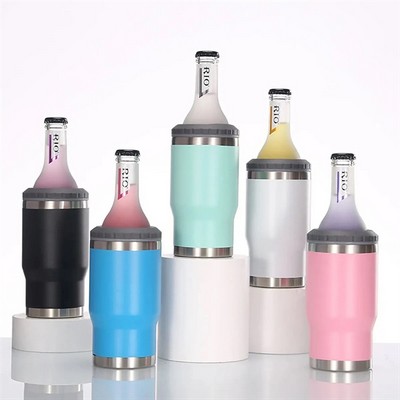 Stainless Steel Triple-Function Insulated Can Cooler