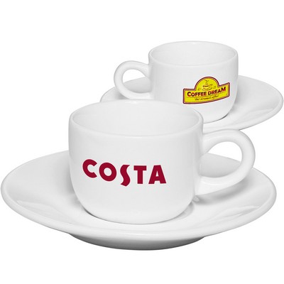 2.5 oz. Porcelain Coffee Cups with Saucer