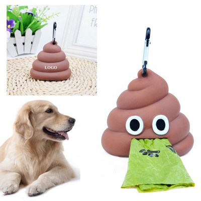 Pet Waste Disposal Dog Poop Bag Dispenser With Carabiner