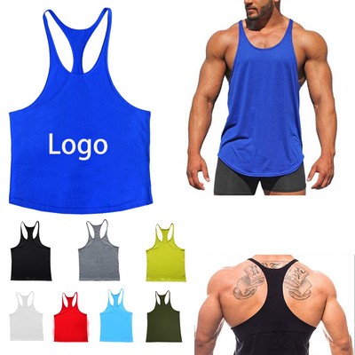 Men'S Y-Back Fitness Bodybuilding Tank Tops