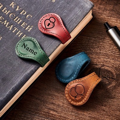 PU Leather Magnetic Bookmark