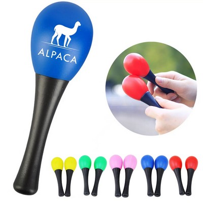 Plastic Colored Sand Hammer Toy