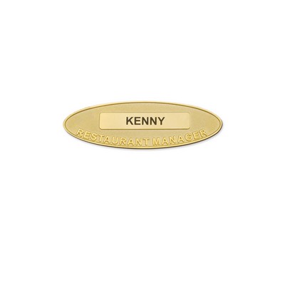 Custom Oval Name Tag (Imported)