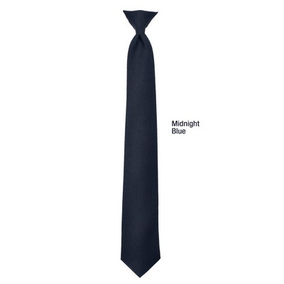 Navy Blue 18" Issue Clip-On Necktie