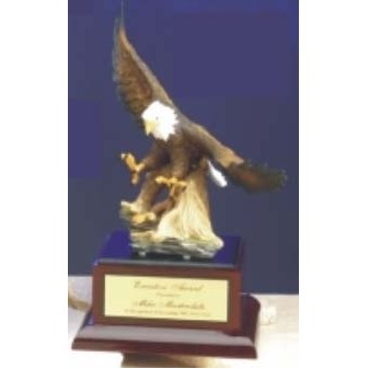 9" Ceramic Hand Painted Eagle Award